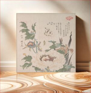 Πίνακας, Peonies and Iris by Kubo Shunman