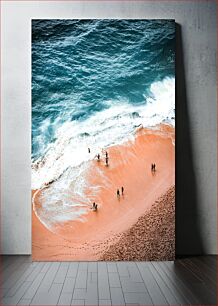 Πίνακας, People Enjoying the Beach Άνθρωποι που απολαμβάνουν την παραλία