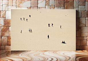 Πίνακας, People on a Sandy Beach Άνθρωποι σε μια αμμώδη παραλία