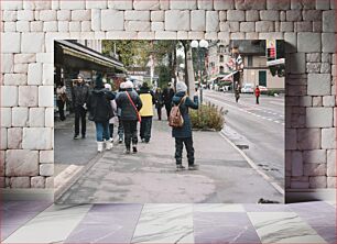 Πίνακας, People Walking in a City Άνθρωποι που περπατούν σε μια πόλη