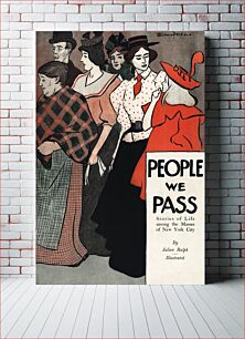 Πίνακας, People we pass (1896) by Edward Penfield