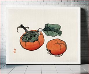Πίνακας, Persimmons by Kōno Bairei (1844-1895)