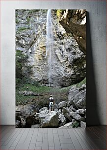 Πίνακας, Person by a Waterfall Πρόσωπο δίπλα σε καταρράκτη
