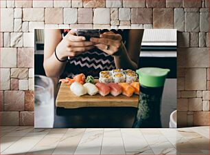 Πίνακας, Person Eating Sushi Άτομο που τρώει σούσι