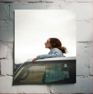 Πίνακας, Person Leaning Out of Car Window Άτομο που κλίνει έξω από το παράθυρο του αυτοκινήτου