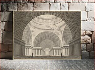 Πίνακας, Perspective View of the Interior of a Metropolitan Church (1780–1781) by Etienne–Louis Boullée