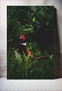 Πίνακας, Pheasant in the Foliage Φασιανός στο Φύλλωμα