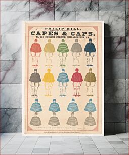 Πίνακας, Philip Hill, manufacturer of presidential campaign capes & caps...Philadelphia...for Presidential Campaign of 1868