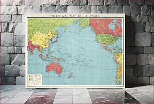 Πίνακας, Philips' war map of the Pacific (1945) by George Philip and Son Limited