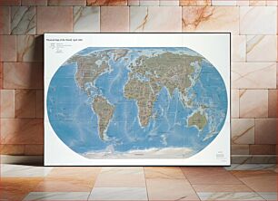 Πίνακας, Physical map of the world, April 2001