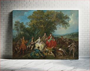 Πίνακας, Picnic after the Hunt (ca. 1735–1740) by Nicolas Lancret