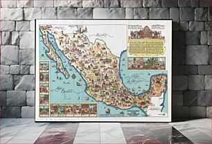 Πίνακας, Pictorial map of Mexico