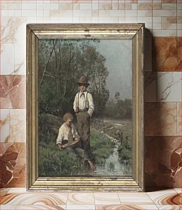 Πίνακας, Pienet laivamiehet, 1882, Hjalmar Munsterhjelm