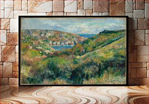 Πίνακας, Pierre-Auguste Renoir's Hills around the Bay of Moulin Huet, Guernsey