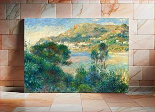 Πίνακας, Pierre-Auguste Renoir's View of Monte Carlo from Cap Martin (c. 1884) painting in high resoluti