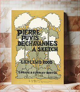 Πίνακας, Pierre Puvis De chavannes, a sketch Lily Lewis Rood (1895) book cover of flowers in art nouveau style in high resolution by Ethel Reed . Ori