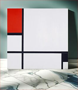 Πίνακας, Piet Mondrian's Composition No. I, with red and black (1929)