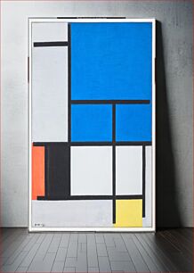 Πίνακας, Piet Mondrian's Composition with Large Blue Plane, Red, Black, Yellow, and Gray (1921)