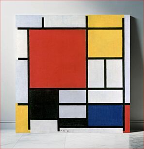 Πίνακας, Piet Mondrian's Composition with Red, Yellow, Blue, and Black (1921)