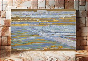 Πίνακας, Piet Mondrian's View from the Dunes with Beach and Piers, Domburg (1909)