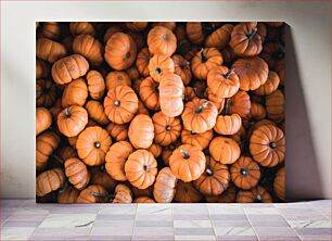 Πίνακας, Pile of Pumpkins Σωρός κολοκύθες