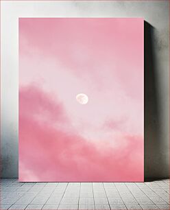 Πίνακας, Pink Moon in the Sky Ροζ φεγγάρι στον ουρανό