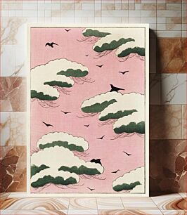 Πίνακας, Pink sky illustration. Shin Bijutsukai
