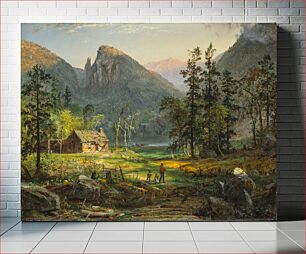 Πίνακας, Pioneer's Home, Eagle Cliff, White Mountains by Jasper Francis Cropsey