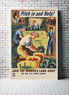 Πίνακας, Pitch in and help! Join the Women's Land Army of the U.S. Crop Corps