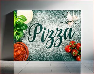 Πίνακας, Pizza Ingredients Υλικά πίτσας