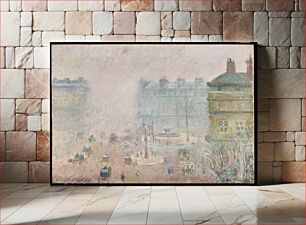 Πίνακας, Place du Theatre Francais: Fog Effect (1897) by Camille Pissarro