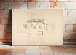 Πίνακας, Plan and Elevations of a Room