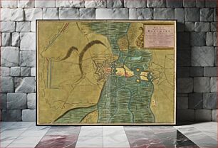 Πίνακας, Plan de la ville de Bouchain situé sur les rivieres de la Sensette, et de l'Escaut, dans le comté de Hainaut : assiegée par les troupes alliez, sous le commandement de Son Excellence le General Baron de Fagel, l