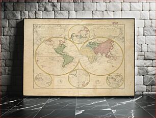 Πίνακας, Planiglobii terrestris mappa universalis utrumq hemisphærium orient
