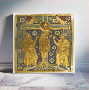 Πίνακας, Plaque with the Crucifixion between Longinus and Stephaton and Personifications of the Sun and Moon