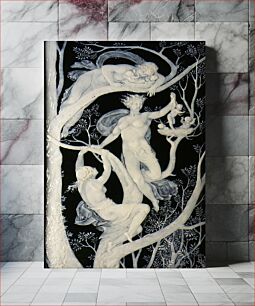 Πίνακας, Plaque with Tree Spirits by Tiffany Company, Marc Louis Emmanuel Solon and Mintons Ltd