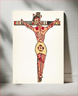 Πίνακας, Plate 27: Christ Crucified: From Portfolio "Spanish Colonial Designs of New Mexico" (1935–1942) by unknown American 20th Century artist