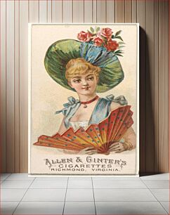 Πίνακας, Plate 50, from the Fans of the Period series (N7) for Allen & Ginter Cigarettes Brands