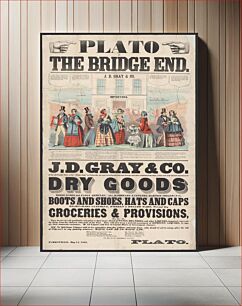 Πίνακας, Plato at Bridge End. J.D. Gray & Co. importers