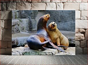 Πίνακας, Playful Seals Παιχνιδιάρικες φώκιες