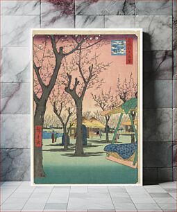 Πίνακας, Plum Garden, Kamata (Kamata no Umezono) From the Series One hundred Views of Edo by Ando Hiroshige, Japanese, 1797–1858