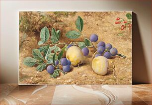 Πίνακας, Plums by John William Hill