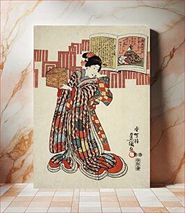 Πίνακας, Poem by Kamakura Udaijin by Utagawa Kunisada