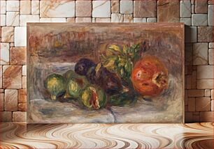 Πίνακας, Pomegranate and Figs (Grenade et figues) by Pierre Auguste Renoir
