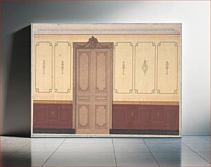 Πίνακας, Pompeiian Design for Wall and Doorway by Jules Lachaise and Eugène Pierre Gourdet