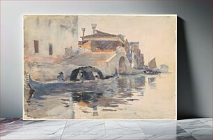 Πίνακας, Ponte Panada, Fondamenta Nuove, Venice (ca. 1880) by John Singer Sargent