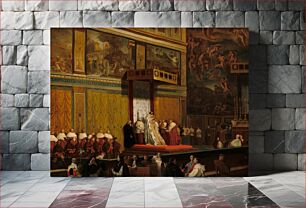 Πίνακας, Pope Pius VII in the Sistine Chapel (1814) by Jean–Auguste–Dominique Ingres