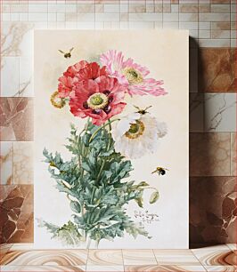 Πίνακας, Poppies and Bees (1906) in high resolution by Paul de Longpré