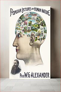 Πίνακας, Popular Lectures on Human Nature, a book cover illustration by an unknown artist referencing Prof. W.G Alexander