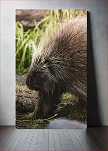 Πίνακας, Porcupine in Nature Ο χοιρινός στη φύση